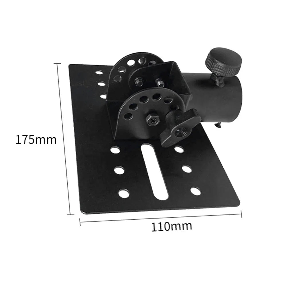Metal Mount Tripod Pole DJ Speaker Stand Adapter – Rotatable 35mm Top Cap, Sturdy Construction for Music Instruments
