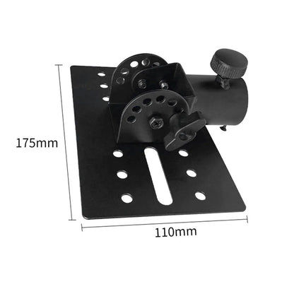 Metal Mount Tripod Pole DJ Speaker Stand Adapter – Rotatable 35mm Top Cap, Sturdy Construction for Music Instruments
