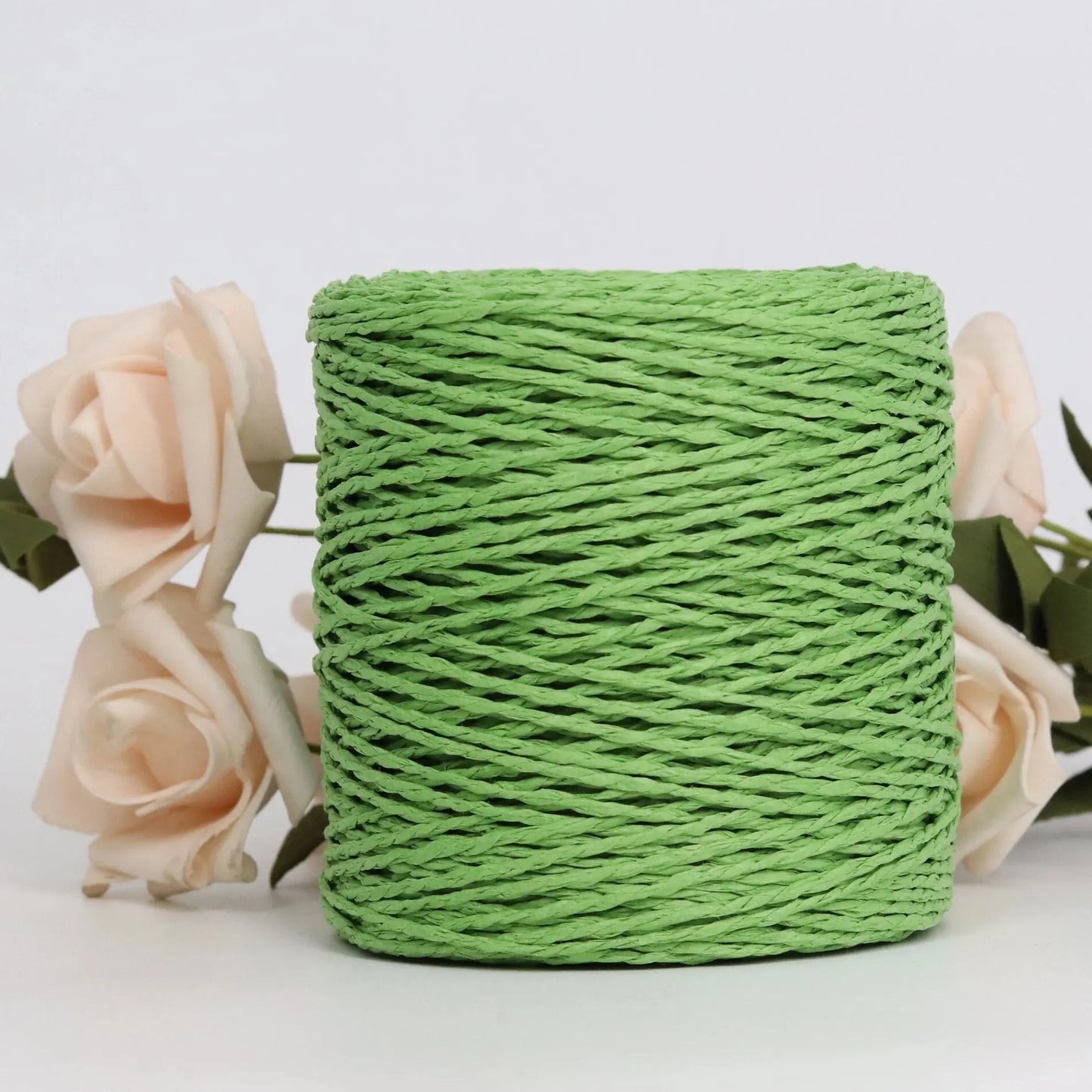 Raffia Straw Yarn - 100g Handmade Crochet Material for Summer Hats, Bags & DIY Handcraft Projects