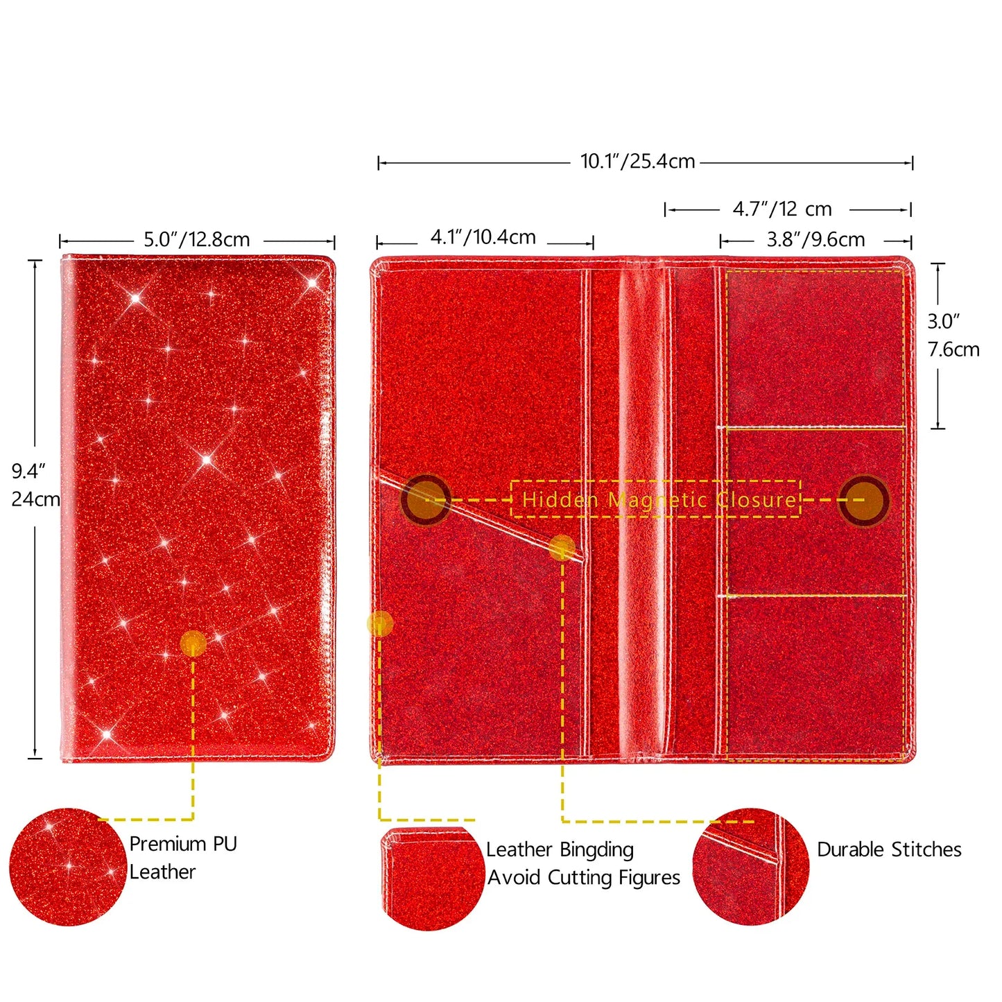 Car Registration & Insurance Card Holder — Vehicle License Document Organizer for Glove Box Compartment