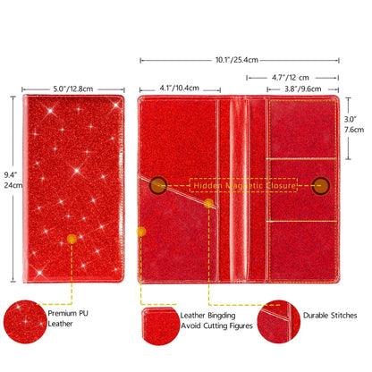 Car Registration & Insurance Card Holder — Vehicle License Document Organizer for Glove Box Compartment
