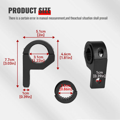 Motorcycle LED Headlight & Spotlight Clamp Bracket Kit – Tube Mount for Fog Light & Motorbike Accessories