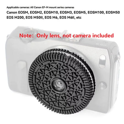 32mm F10 Free Focus Pancake Lens — Sony E, Nikon Z, Fuji X, EF-M, M43 Mount Mirrorless Cameras