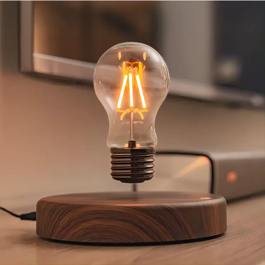Magnetic Levitation Lamp – Floating LED Bulb Glass Light for Home Office Desk Decor & Birthday Gift