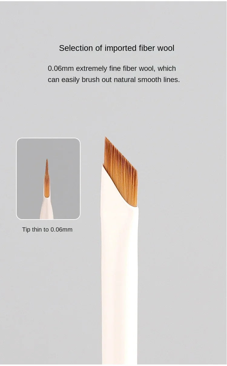 Upgrade Blade Eyeliner Brush | Ultra-Thin Fine Angle Flat Brush for Eyebrows & Under-Eye Makeup | Precise Detail White Brush