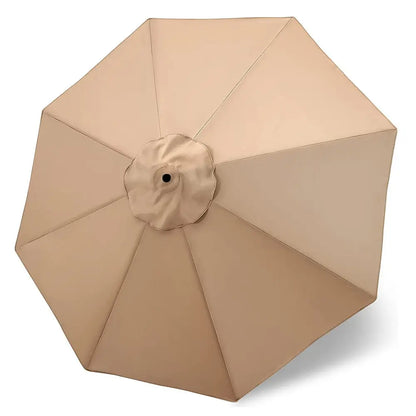 Umbrella Replacement Canopy 6/8 Ribs – Waterproof Patio Parasol Cover for 7.5/9/10ft Outdoor Beach & Garden (No Stand)