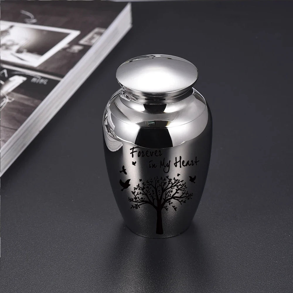 Tree of Life Small Urn for Human Ashes – Mini Keepsake Memorial Urn for Sharing Ashes
