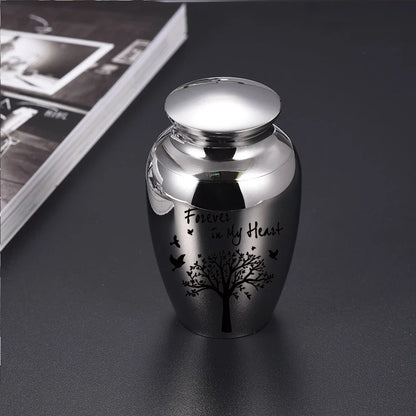 Tree of Life Small Urn for Human Ashes – Mini Keepsake Memorial Urn for Sharing Ashes