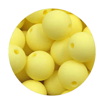50Pcs Silicone Spacer Beads - 9/12/15mm Round Loose Beads for DIY Necklace Bracelet Jewelry Making