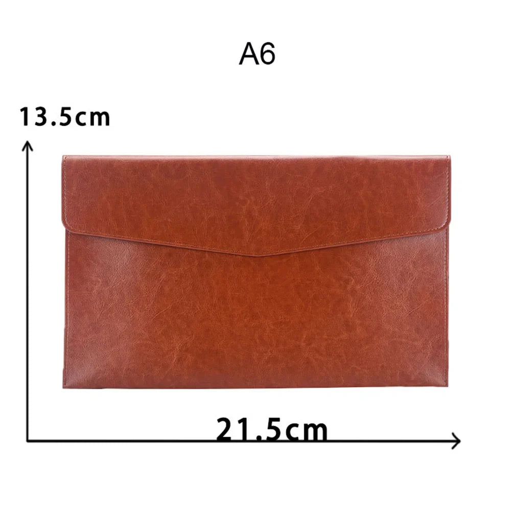 Leather Document Organizer – File Folder, Passport & Card Holder, School & Contract File Bag