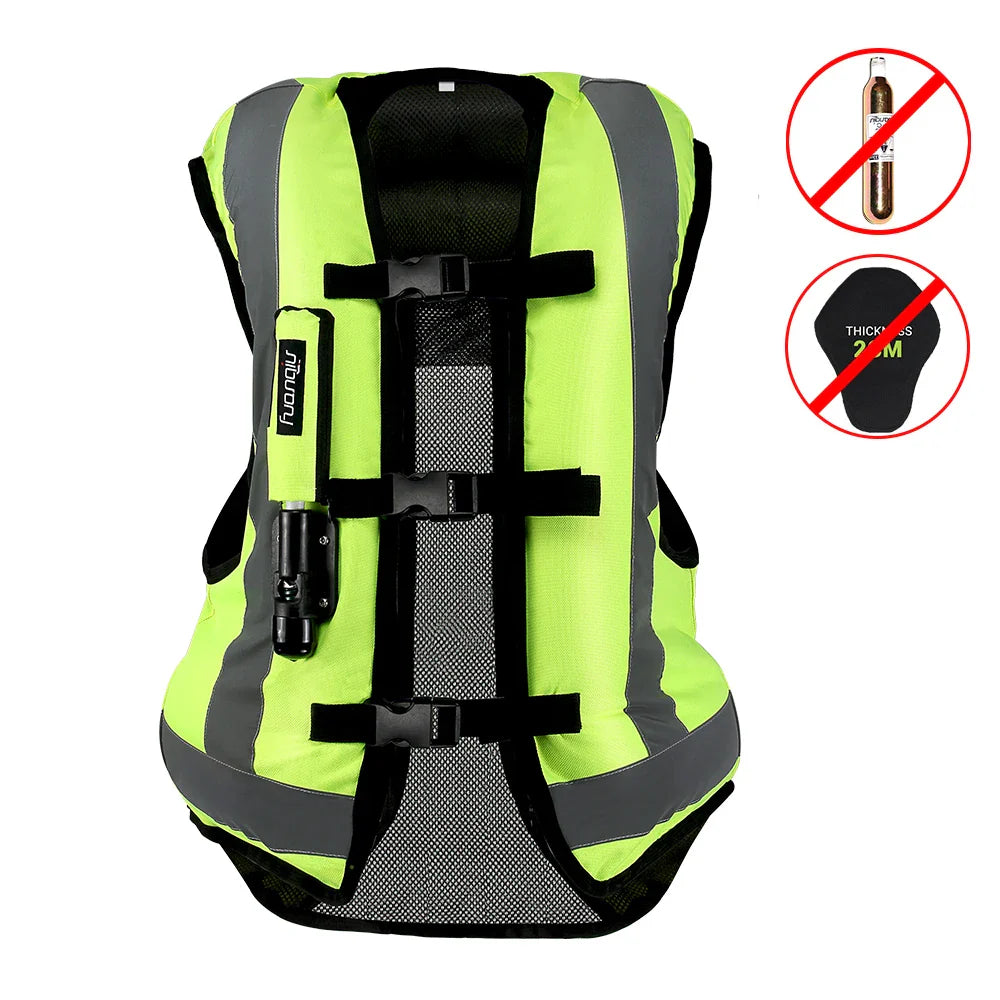 Motorcycle Airbag Vest for Men – Reflective Life Jacket, Protective Moto Vest for Motocross, S-3XL Size