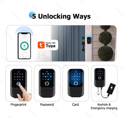 TTlock Smart Key Lock Box – Wireless Digital Code & Bluetooth Key Safe, App-Controlled Electronic Key Box for Home or Host