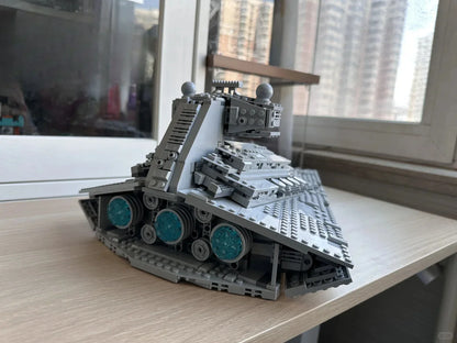 MOC Cosmic Fighter Spaceship Model — Building Blocks Toy Ornament for Children & Boys, Holiday Gift