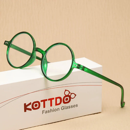 Fashion Round Reading Glasses for Women & Men – Vintage Stylish Frame for Hyperopia & Presbyopia, Diopter +1.0 to +4.0