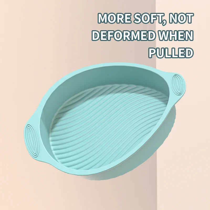 3D Silicone Cake Mold Decorating Tool for Pastry, DIY Cake Pan, Fluted Tube Pan and Airfryer Bakeware Accessories