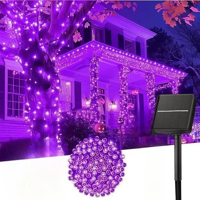 Solar LED String Lights - 8-Mode Waterproof Fairy Lights for Gardens, Weddings, Parties & Outdoor Decor