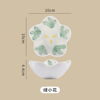 Ceramic Cute Cloud Dipping Sauce Dish — Hot Pot Seasoning Bowl, Soy Vinegar Plate, Salad & Dessert Tableware for Kitchen