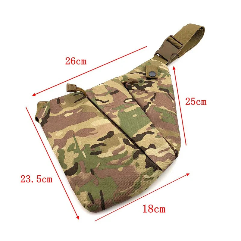 Men's Ultra-Thin Anti-Theft Crossbody Chest Bag : Concealed Wallet & Pistol Bag - Nylon Shoulder Bag for Travel, Hiking, Cycling, and Casual Use
