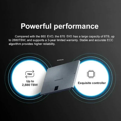 Xiaomi Mijia 4TB SSD – 870 EVO 1TB/2TB 2.5" SATA3 Internal Hard Drive for Laptop & Desktop