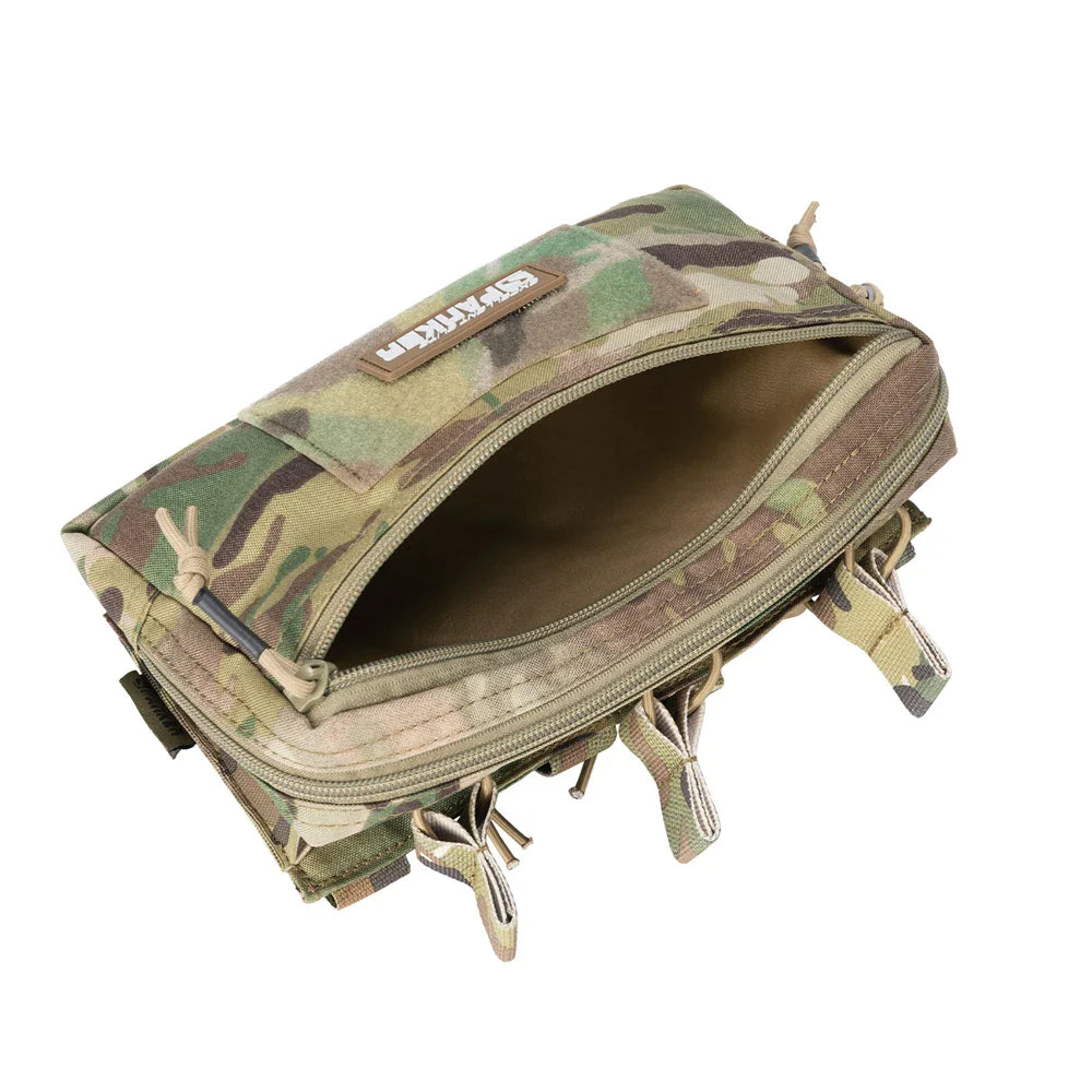 Tactical MOLLE Triple Magazine Pouch – Open-Top Universal Cartridge Holder & Accessories Bag