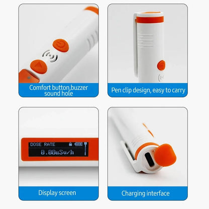 HFS-P3 Pocket Pen Nuclear Radiation Detector – Geiger Counter for X, Y, and β Ray Dose with Alarm Dosimeter