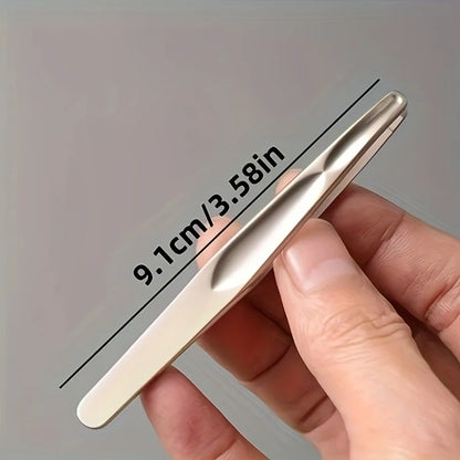 Premium Round Head Tweezers - Precision Eyebrow, Facial Hair & Beard Removal Tool