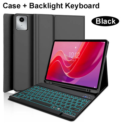 Lenovo Tab M11 11" Case with Bluetooth Keyboard – Smart Stand Cover for Xiaoxin Pad 2024/2025