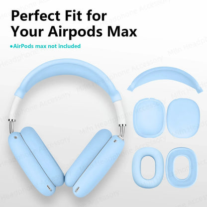 Silicone Protective Case for AirPods Max 2024 – Ear Protection Earmuff Cover for Headphones