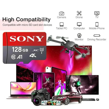 Sony TF High-Speed Micro SD Memory Card | 128GB–1TB A2 U3 V30 for Xiaomi & PC