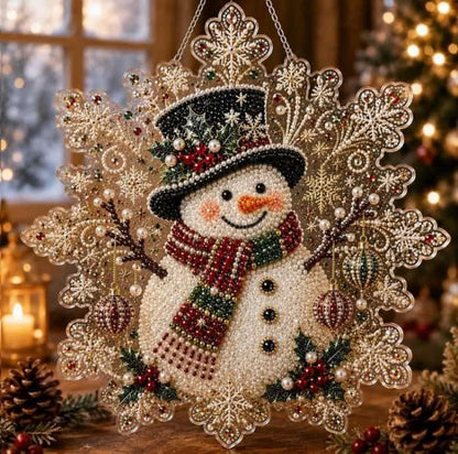 Santa Claus Pearl Diamond Painting Kit - DIY Christmas Hanging Craft & Wall Decor