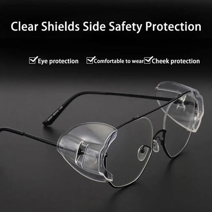 Fashion Safety Goggles with Side Shields - Flexible, Clear Eye Protection, 95% Anti-Fog Glasses for Men & Women