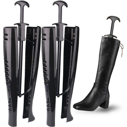 Boots Stand Holder with Handle – Anti-Crease Boot Shaper & Toe Support for Women’s Long Boots