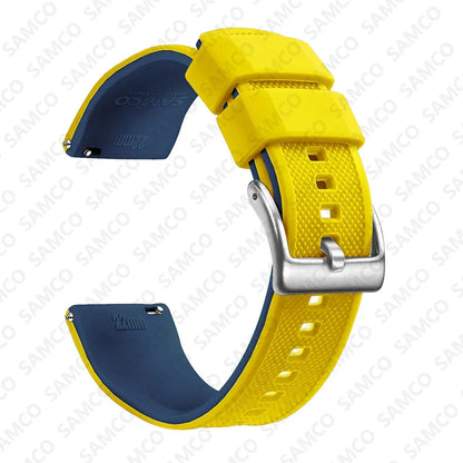 Premium Silicone Watch Band – Quick Release Rubber Strap, 18mm 20mm 22mm Replacement Watchband