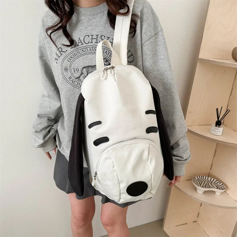 Cute Anime Snoopy Backpack — Large Capacity Oxford Cloth Student Travel Casual Bag