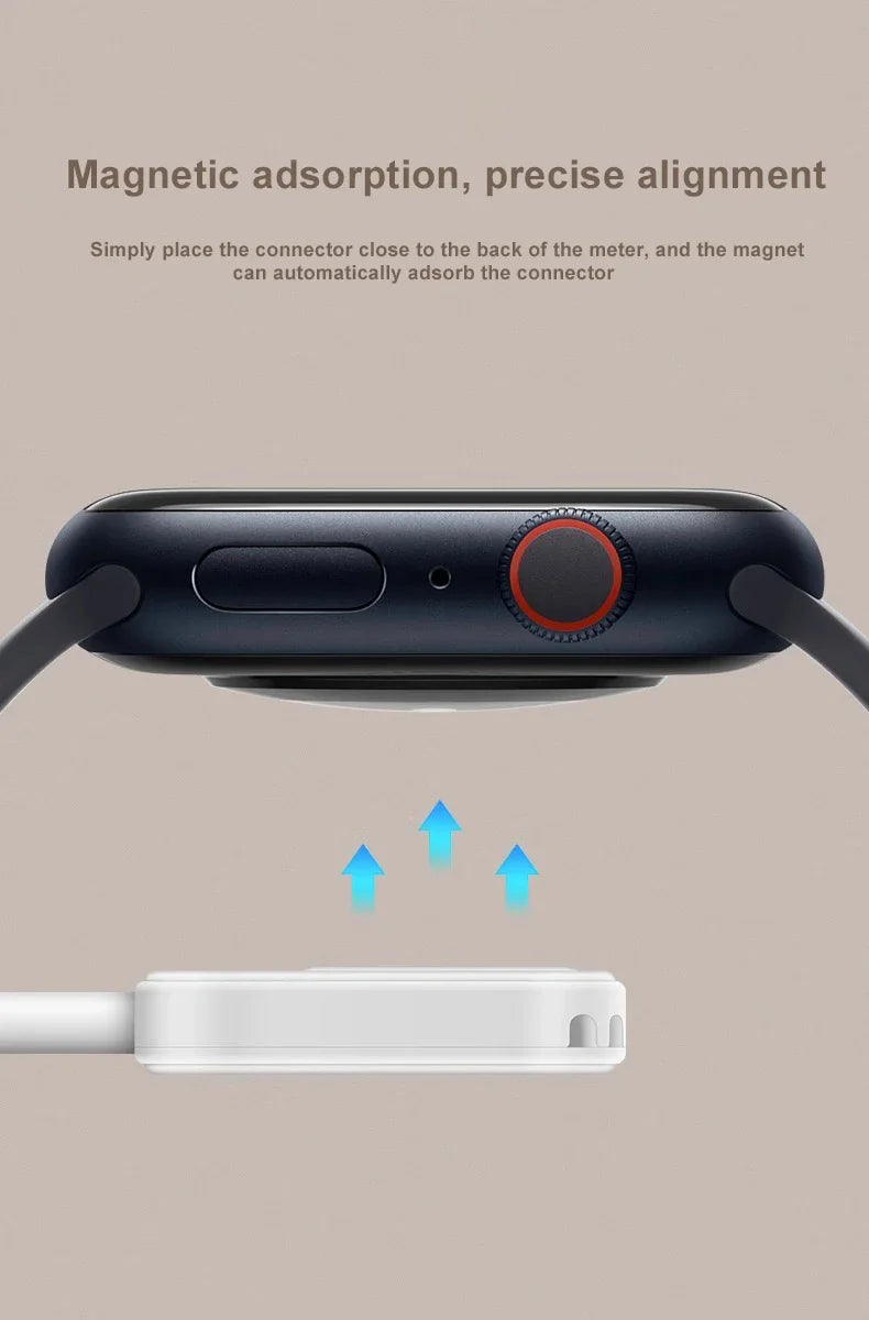 Magnetic Wireless Fast Charger for Apple Watch – Type-C Cable Compatible with Series 9 to 1 & SE