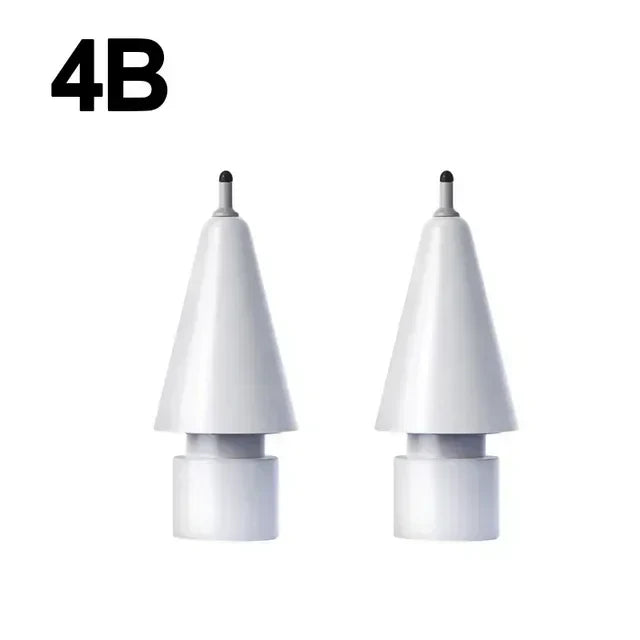 4X Replacement Tips for Apple Pencil 1 & 2 | Soft Silicone Protective Nibs for Touch Screen Stylus