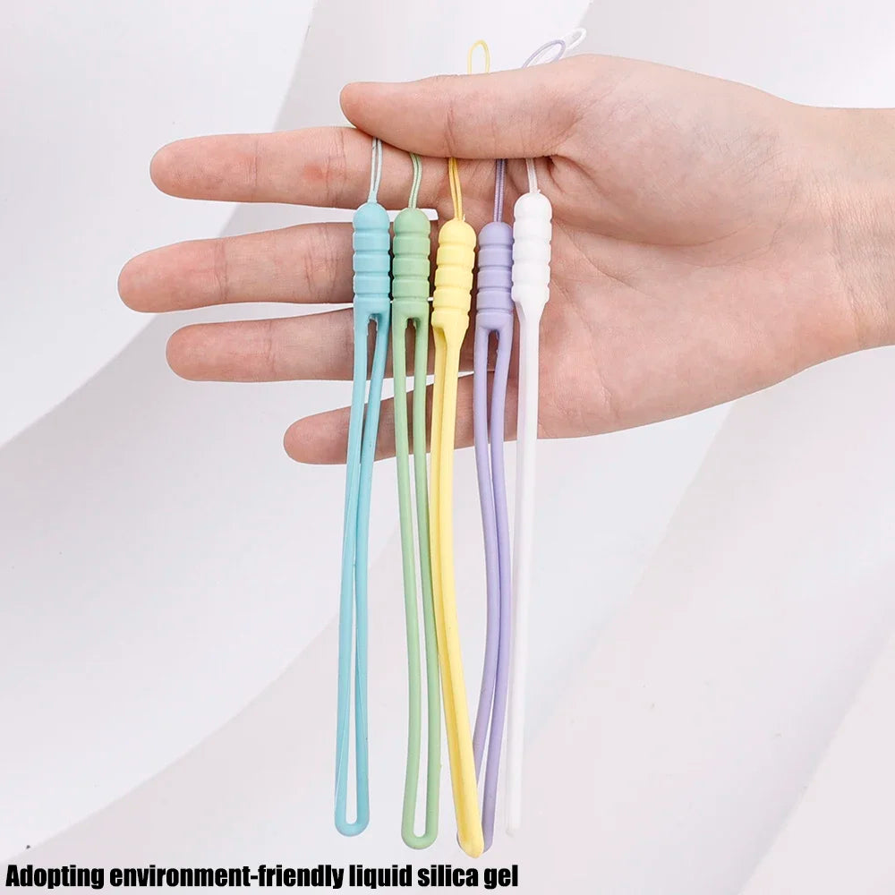 5/1PCS Silicone Phone Strap – Portable Hand Wrist Lanyard Chain for iPhone, Xiaomi, Samsung – Universal Anti-Lost Ropes