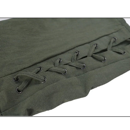 Men’s Pirate & Viking Costume Pants – Renaissance Medieval Drawstring Shorts for Halloween Cosplay