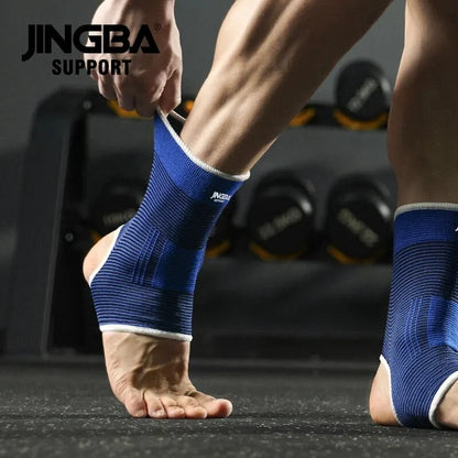 Elastic Breathable Ankle Support Sleeves - One Size for Running, Basketball & Cycling