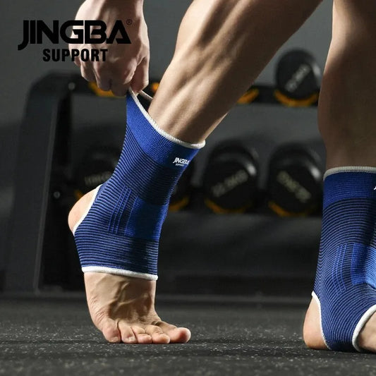 Elastic Breathable Ankle Support Sleeves - One Size for Running, Basketball & Cycling