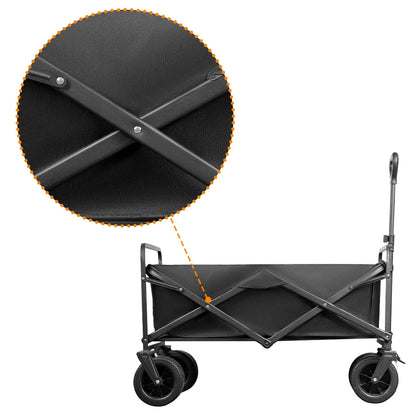 500lbs Heavy Duty Folding Tank Wheels Cart — Large Capacity Outdoor Wagon for Beach, Sand, Trolley & Camping