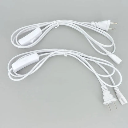 2/3 Pin AC Switch Cable – ON/OFF Power Extension Wire for T5/T8 LED Tube Lighting with EU/US Plug Connector