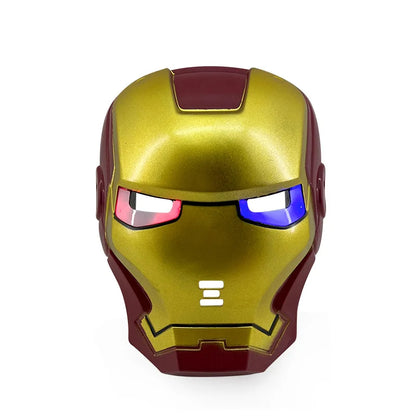 Disney Anime Spider-Man LED Light Mask – Cool Cartoon Iron Man & Captain America Costume Prop for Kids Party Gift