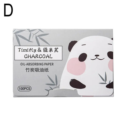 100Pcs Facial Oil Blotting Papers - Portable Oil-Absorbing Face Cleaning Wipes