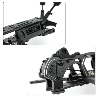 PhiSital Mark5 DC/X O4 Pro 5-Inch Carbon Fiber FPV Frame Kit – RC Freestyle Racing Drone DIY Parts
