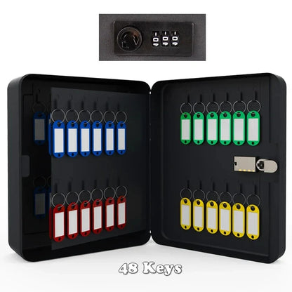Password Key Lock Box — Multi-Key Safe Organizer for Home, Office, Car, and Factory Use