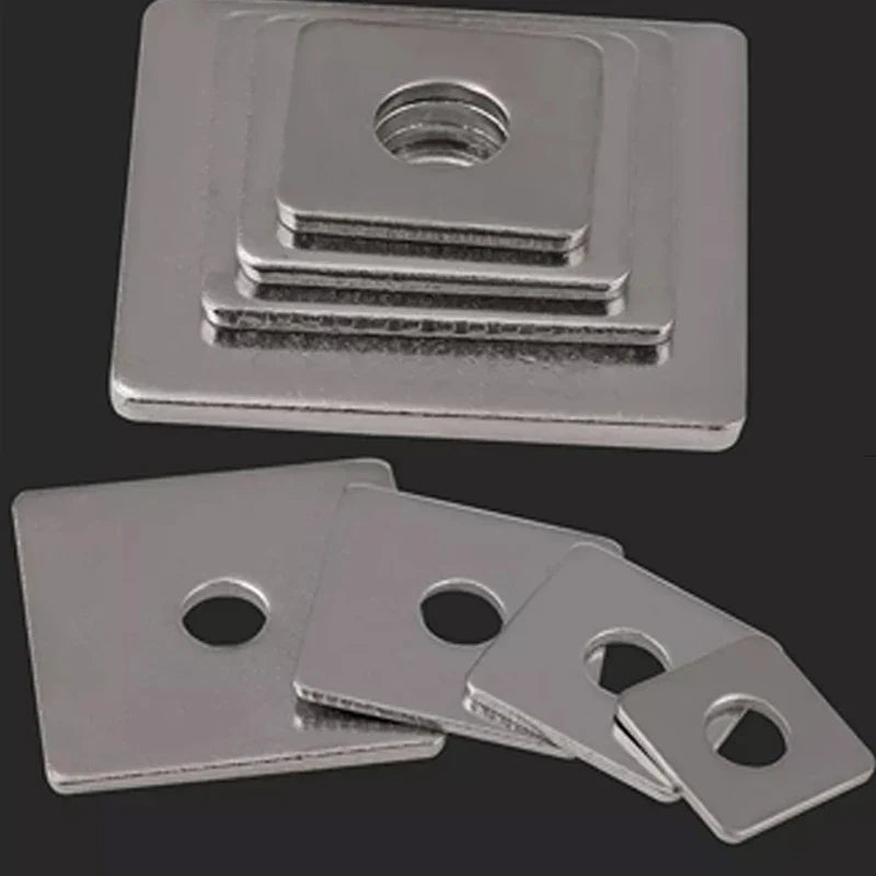 Square Flat Washer DIN436 — 304 Stainless Steel M3, M4, M5, M6, M8 High-Quality Washer Plates