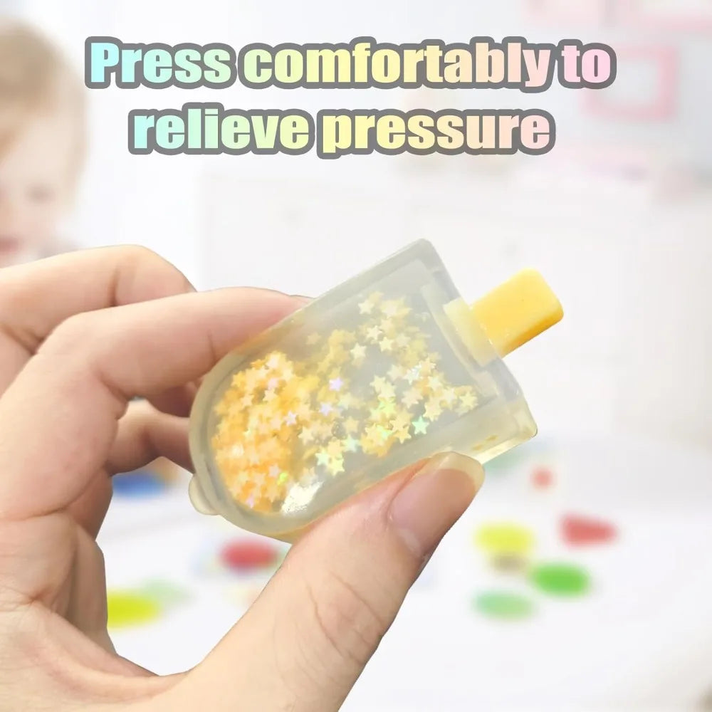 Kawaii Ice Cream Squishy Fidget Toy – Soft Stress Relief Sensory Toy for Kids & Adults, ADHD Anxiety Desk Decor Gift