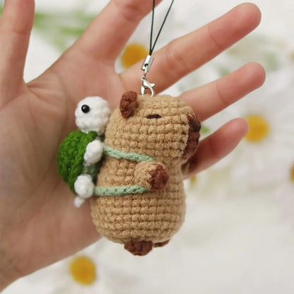 Capybara Crochet Kit – Cute Animal Crochet Set for Beginners, Perfect Christmas Gift for Craft Lovers
