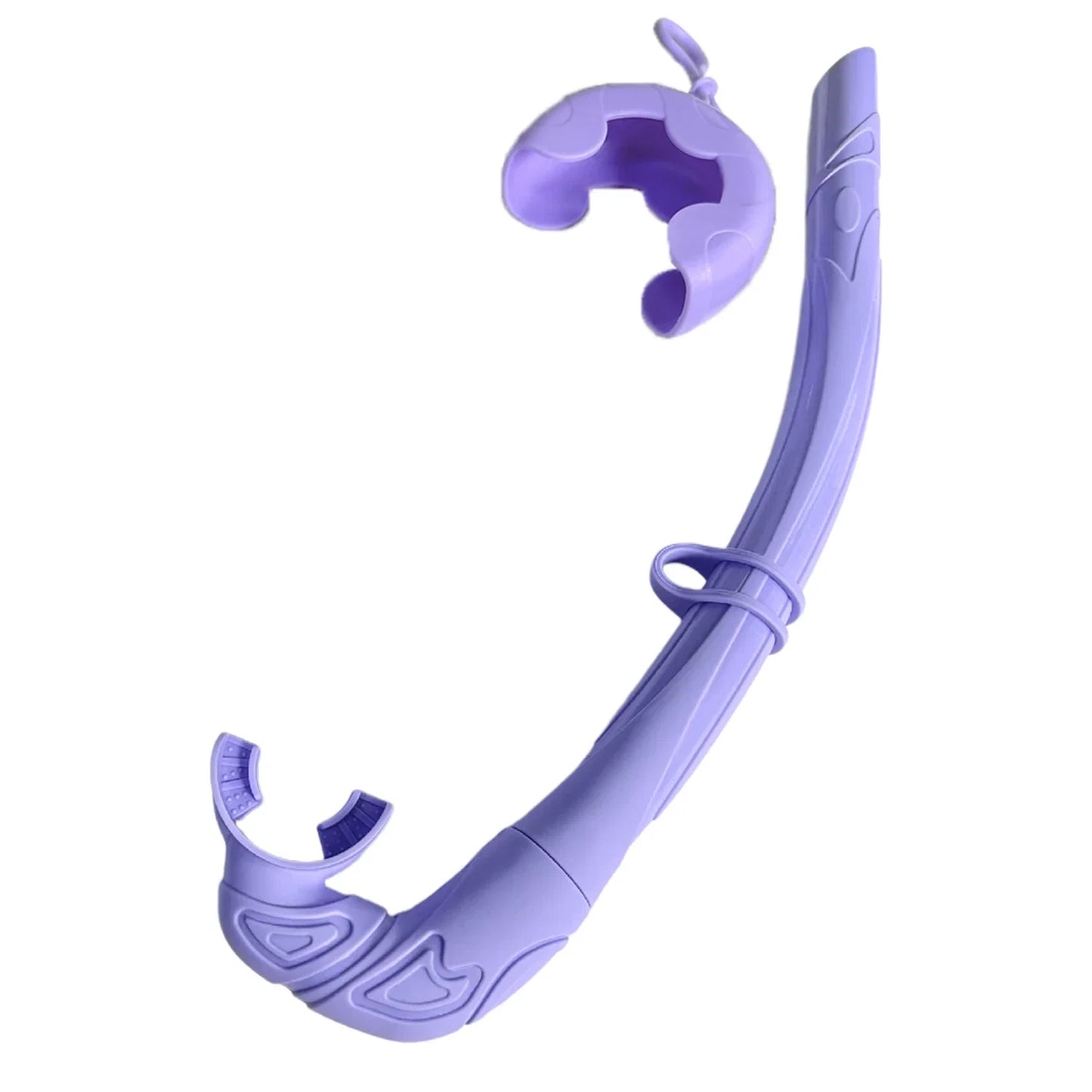 Soft Silicone Diving Snorkel - Portable Foldable Adult Snorkeling Gear for Freediving, Spearfishing & Swimming